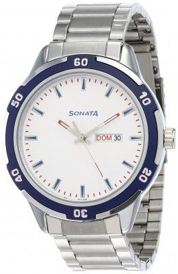 Sonata Nxt Analog White Dial Mens Watch-NN7138KM02/NP7138KM02