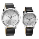 Sonata Pairs Quartz Analog Silver Dial Leather Strap Watch for Couple-NS7712887047SL01P...