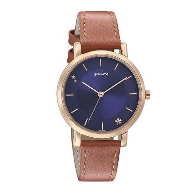 Sonata Play Analog Blue Dial Womens Watch NM8164WL01/NN8164WL01
