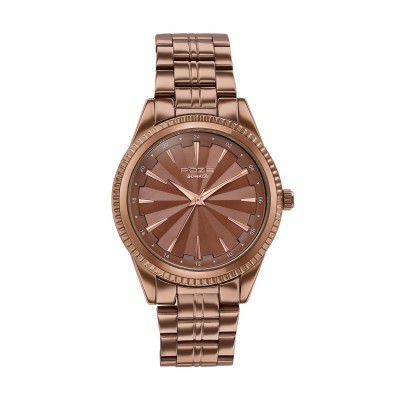 Sonata Poze 7 Analog Brown Dial IP Brown Sheet Metal Strap Watch for Men - SP70096QM01W