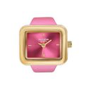Sonata Poze 7 Analog Pink Dial Gold Sheet Metal Ring Strap Watch for Women - SP80143KM02W...