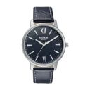 Sonata Poze Quartz Analog Black Dial Leather Strap Watch for Men-SP70039SL01W...