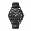 Sonata Poze Quartz Black Dial Black Leather Strap Analog Watch for Men-SP70047NL01W...