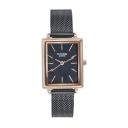 Sonata Poze Quartz Black MOP Dial Black Metal Strap for Women-SP80079KM01WF...