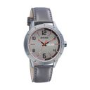 Sonata Quartz Analog with Day and Date Grey Dial Leather Strap Watch for Men-7137AL01...