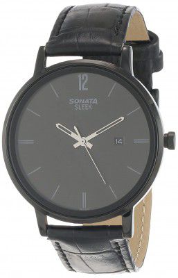 Sonata Sleek 2.0 Analog Black Dial Mens Watch-NN7131NL01/NP7131NL01
