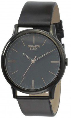 Sonata Sleek 2.0 Analog Black Dial Mens Watch NM7128NL02/NN7128NL02/NP7128NL02