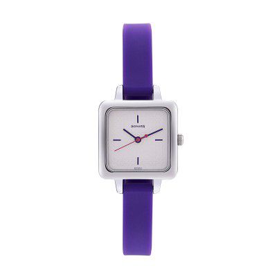 Sonata Splash Analog White Dial Womens Watch-NL8152SP01