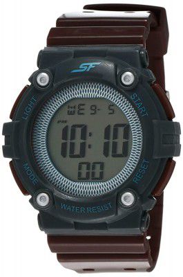Sonata Sports Guys Digital Grey Dial Mens Watch-NL77042PP01