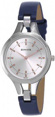 Sonata Steel Daisies Analog Silver Dial Women's Watch NL8151SL01/NN8151SL01/NP8151SL01