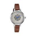 Sonata Unveil Quartz Multifunction Leather Strap Watch for Women-8141SL05...