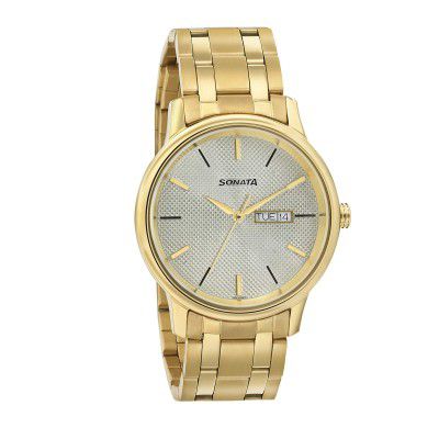 Sonata Wedding Analog Champagne Dial Mens Watch NM7134YM03/NN7134YM03/NP7134YM03