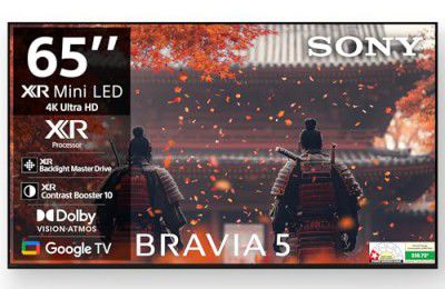 Sony (65") BRAVIA 5 4K Ultra HD Smart Mini LED Google TV K-65XR50