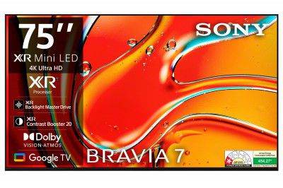 Sony (75") BRAVIA 7 4K Ultra HD AI Smart Mini LED Google TV K-75XR70 