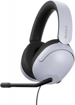 SONY INZONE H3 MDR-G300 with 360 Spatial Sound and flip to Mute mic Gaming Wired Headset (White, On the Ear)