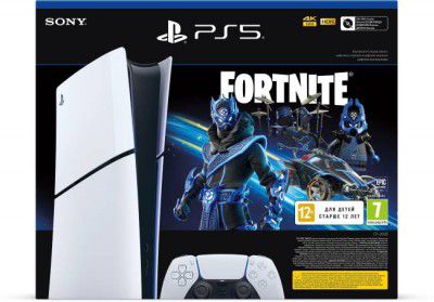 SONY PS5 Console Digital - Fortnite Bundle (Slim) 1 TB with Yes  (White)