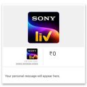 SonyLiv | Flat 50% off + 10% Cashback | E-Gift Card | Valid for Website purchases....