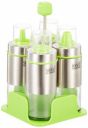 Soogo Glass Spice Jar with Rack...
