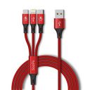 SOOPII 3 in 1 Multi USB Charging Data Cable for - 1.2 Meter...