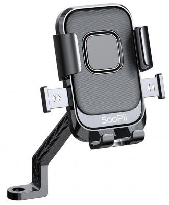 SOOPII Universal Shock Resistance Mobile Phone Holder for Bike and Motorcycle With Waterproof USB Charger 