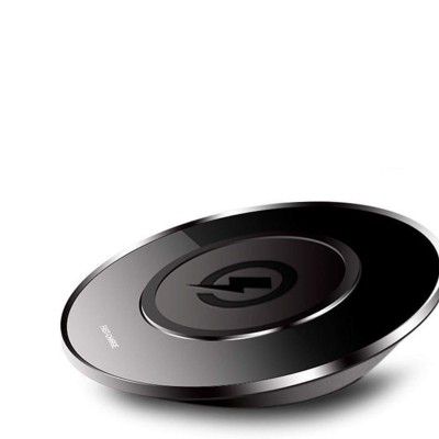 Soopii Wireless Charger Qi Standard Wireless Charging Pad for iPhone 10W Samsung Galaxy S9+/ S9 / S8 / Note 8 and All Qi-Enabled Phones Fast Wireless Charge - Output Max 2.1 A (Without Adaptor, Black,