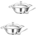Sorabh 24GRDL-7 Stainless Steel German Dish 6Pc Gift Set Laser for Home...