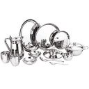 Sorabh 24KDS-24 Stainless Steel Premium Quality Elegance Dinner Set for Home (Plain, Silver, 24 Pcs.)...