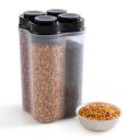 Sorescent Air Tight Kitchen Containers Set for Storage Pulses Cereals Grains Dry Fruits Pantry Organization and More, Food Grade, BPA Free, Stackable, Transparent (4 in 1 Kitchen Storage Box - 2500ml)...