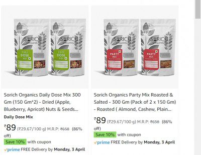 Sorich Organics products up to 90% off