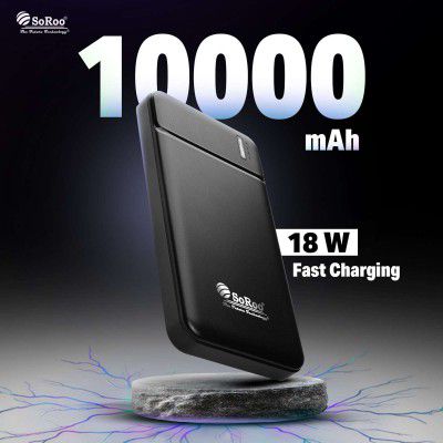 Soroo Future 10000 mAh 18 W Compact Pocket Size Power Bank 