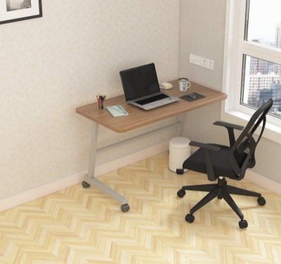 SOS Spacewood LiteOffice Foldable Mobile Desk Home and Office Table (Persian Walnut)