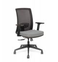 SOS Spacewood LiteOffice Lightup LX Mid-Back Comfortable Office Chair with Synchro Tilt Mechanism & Adjustable (1D) Arms for Long Seating Hours (Grey)...