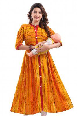 Soulemo Rayon Cotton Feeding Kurtis for Women Zippers 867