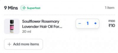 Swiggy Instamart Loot : Soulflower Rosemary Lavender Hair oil | 120ml