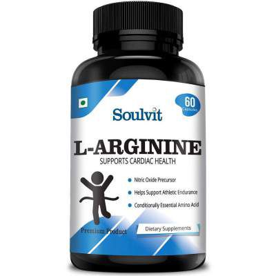 Soulvit L-Arginine 500mg for Athletic Performance - 60 Servings (1)
