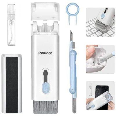 Sounce 7 in 1 Electronic Cleaner Kit, Keyboard Cleaner Kit with Brush, 3 in 1 Cleaning Pen (Grey)