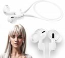 Sounce Anti-Lost Magnetic String Silicone Cable Strap Apple AirPods 3rd Gen, AirPods 1 & 2, Airpods Pro Soft Neck Rope Cord - White...