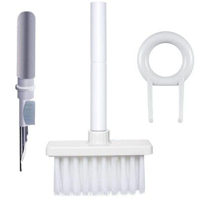 Sounce Cleaning Soft Brush Keyboard Cleaner 5-in-1 Multi-Function Computer Cleaning Tools Kit Corner Gap Duster Keycap Puller for Bluetooth Earphones Lego Laptop AirPods Pro Camera Lens