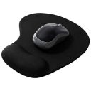 Sounce Mouse Pad, Ergonomic Mouse Pad with Comfortable Gel Wrist Rest Support and Lycra Cloth, Non-Slip PU Base for Easy Typing Pain Relief, Durable and Washable, Classic (Black)...