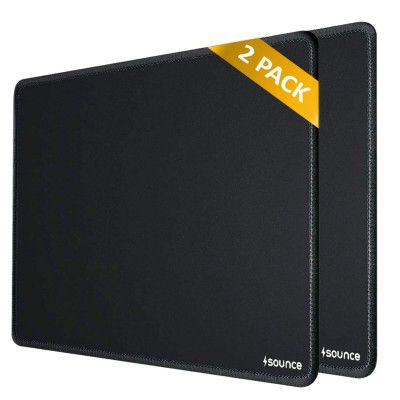 Sounce Mouse Pad (Pack of 2) (Black)