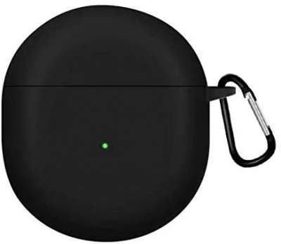 Sounce Silicone Protective Case Cover Compatible with OnePlus Buds Earbuds(Black)