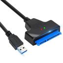 Sounce USB 3.0 SATA III Hard Drive Adapter Cable, SATA to USB Adapter Cable for 2.5 inch (6.35 cm) SSD & HDD, Support UASP, 9 inch(22 cm), Black...