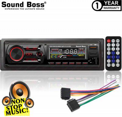 Sound Boss SB-50 Bluetooth Wireless With Phone Caller Id Receiver Car Stereo  (Single Din)