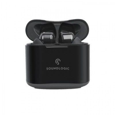 soundLOGIC True Beats Pro TWE006 TWS Earbuds (Sweat Resistant, Upto 20 Hours Playback, Black)