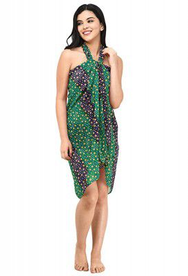 SOURBH Womens Fancy Beachwear Wrap Sarong Printed Pareo Swimsuit Body Coverups Dress
