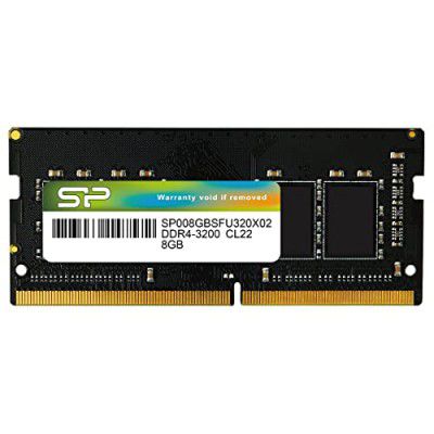 SP Silicon Power Silicon Power DDR4 8GB 3200MHz PC4-25600 Non-ECC Unbuffered CL22 1.2V 260-Pin SODIMM Laptop Notebook PC Computer RAM Memory Module