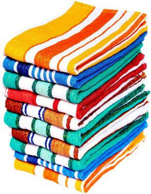 Space Fly Cotton 320 GSM Hand Towel (Pack of 10)