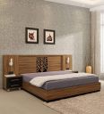 Spacewood Autumn V2 Queen Bed with Parallel Lifton Storage - Walnut Bronze...