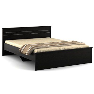 Spacewood Carnival V3 Queen Size Bed Without Storage (Natural Wenge)