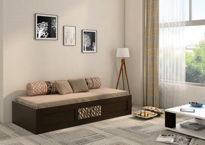 Spacewood Elegant Bed | Day Bed (72 X 30) Engineered Wood Bed | 3 Year Warranty | Modern Design | Vermount